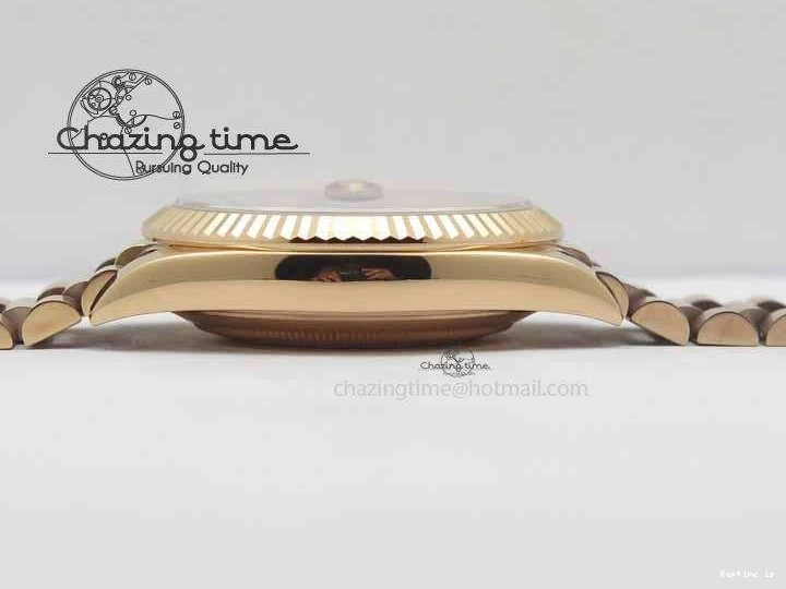 1226 Sophisticated Day-Date 40mm 228239 RG Noob 1:1 Best Edition Brown Roman Dial On RG President Bracelet A 3707